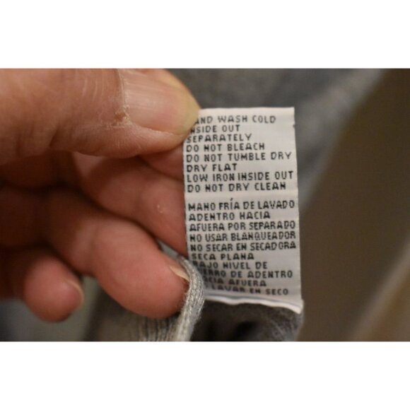 Women's Carol Rose Tan Gray Cream Color Block Turtleneck Sweater Size M - Picture 7 of 8